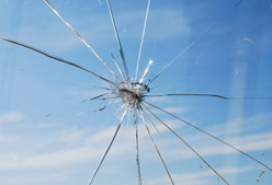 cracked windshield