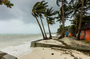 hurricane on beach
