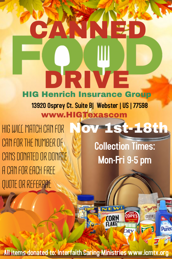 HIG - Canned Food Drive