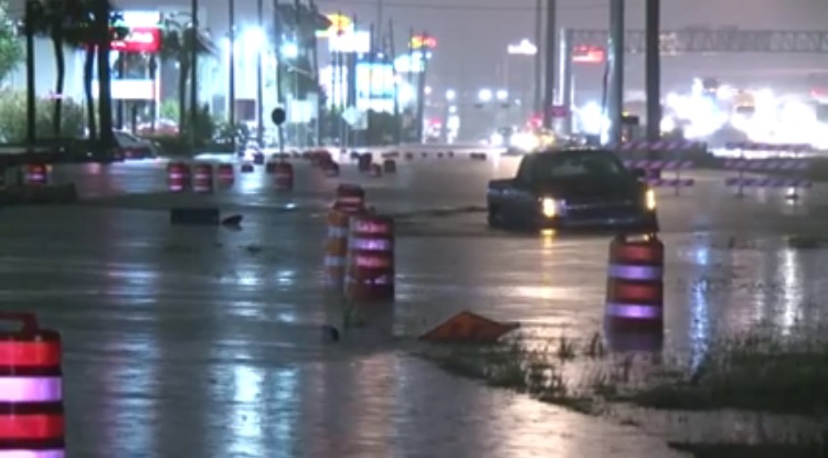 Flooded Pickup Truck